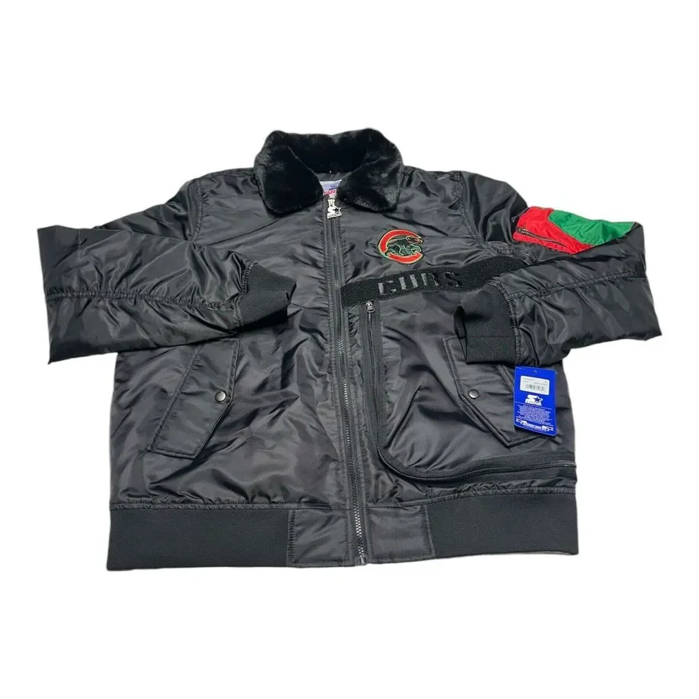 Starter‎ x Ty Mopkins Chicago Cubs Jacket Sz XL Black History Month MLB Baseball